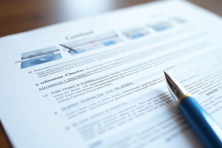 Close-up view of a secure, detailed contract document showing legal clauses and signatures related to performance guarantees, overlaid with subtle solar energy iconography.