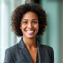 Professional photo of a friendly sales representative, smiling and looking approachable.