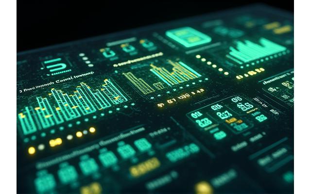 Digital dashboard showing real-time energy flow from solar to battery to EV chargers, illustrating smart load management and optimization