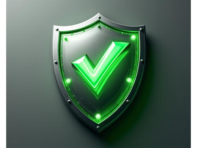 Shield icon overlaid with checkmarks and regulatory symbols, conveying security and compliance.