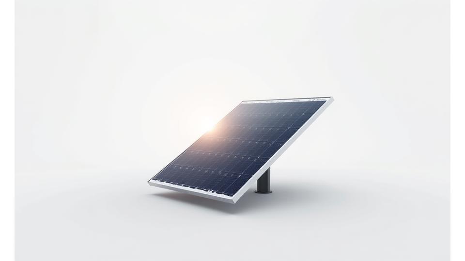 Sentinel Bifacial solar module, showing transparent backsheet and advanced cell technology